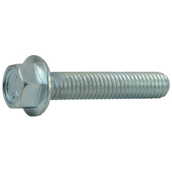 Midwest Fastener Grade 5, 3/8"-16 Flange Bolt, Zinc Plated Steel, 2 in L, 5 PK 34811 - main
